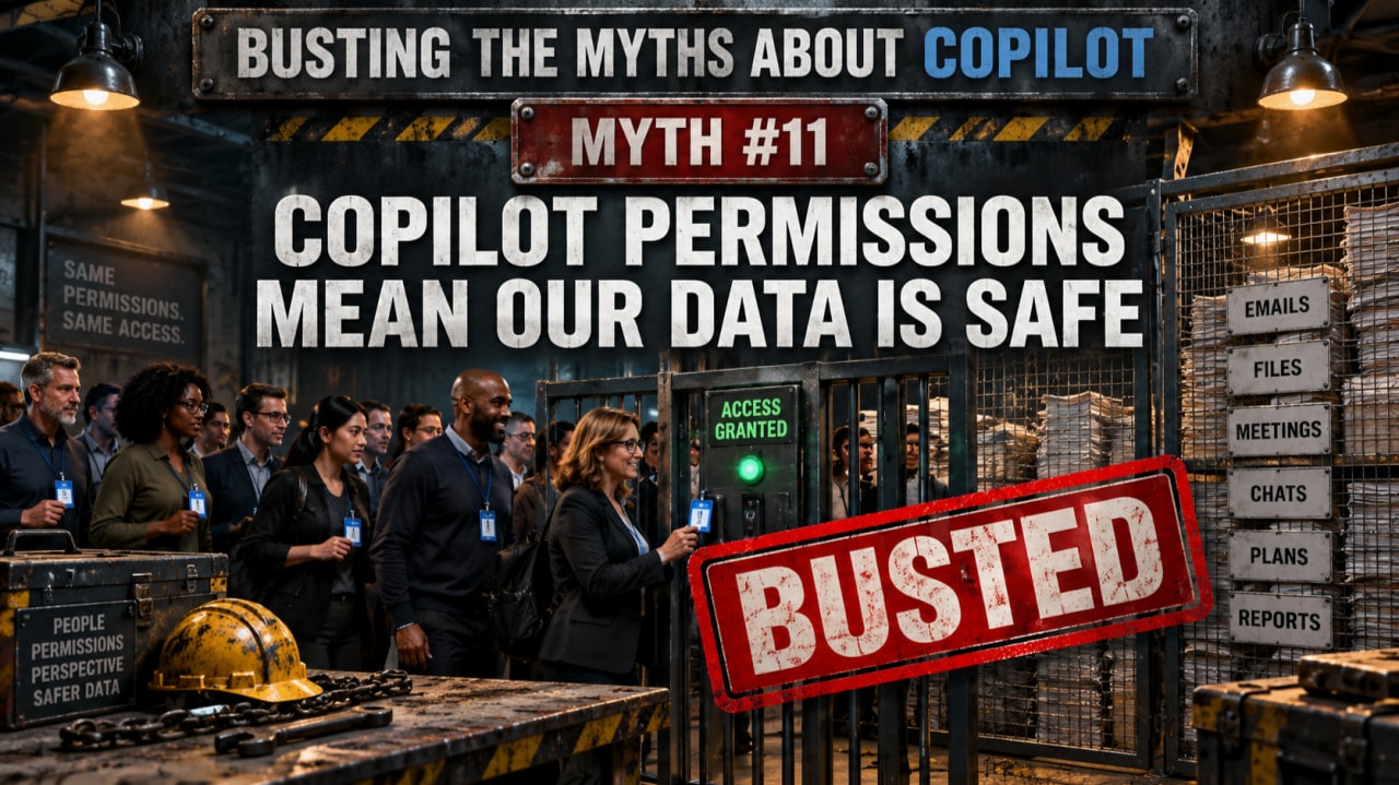 Banner for Busting Copilot Myths #11: Permissions Mean Our Data Is Safe