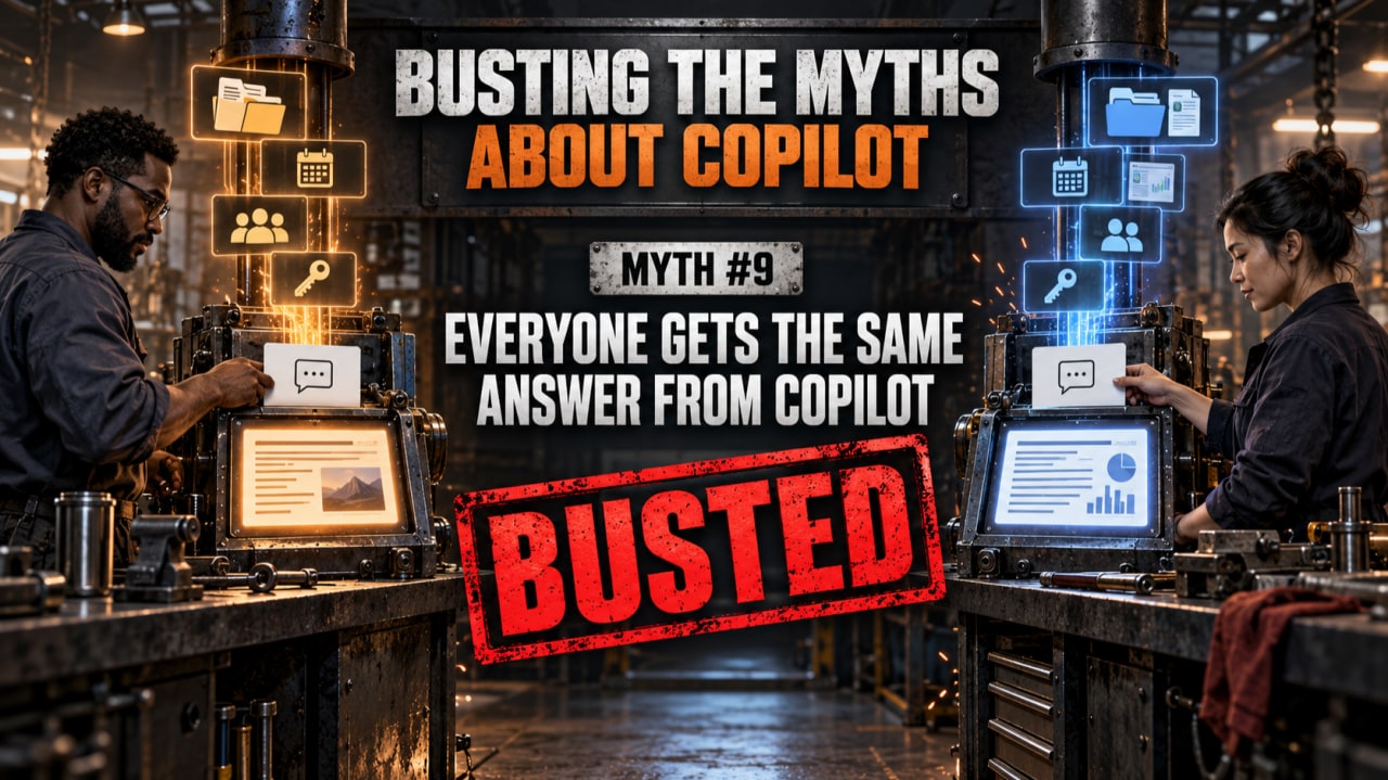Banner for Busting Copilot Myths #9: Everyone Gets the Same Answer From Copilot