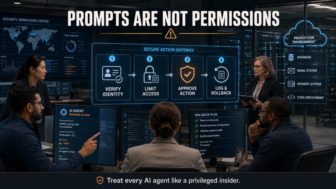 Banner for Your AI Agent Is an Insider Threat. Guardrail Prompts Are Not Enough